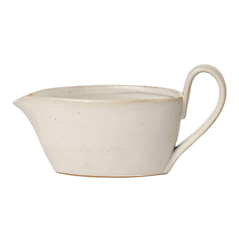 Flow sauce boat by ferm LIVING #off - white speckle #