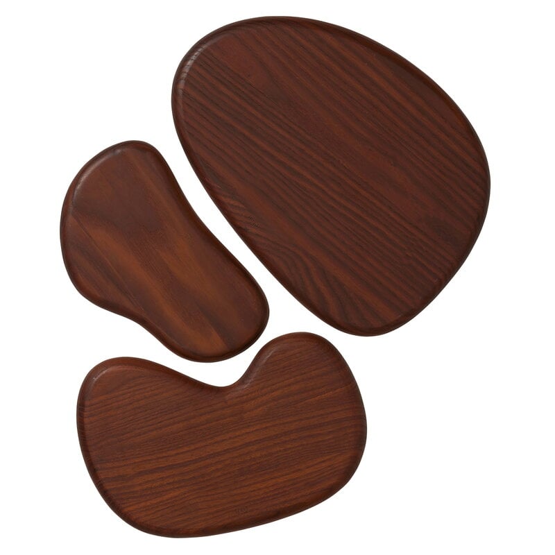 Cairn cutting boards by ferm LIVING #set of 3, dark brown #