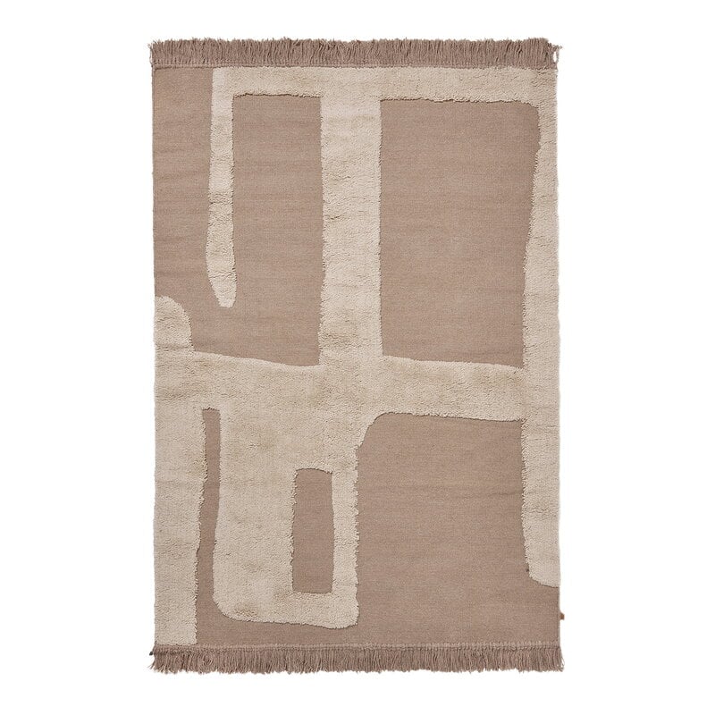 Alley wool rug by ferm LIVING #140 x 200 cm, natural #