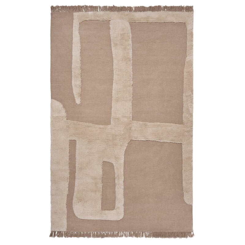 Alley wool rug by ferm LIVING #160 x 250, natural #