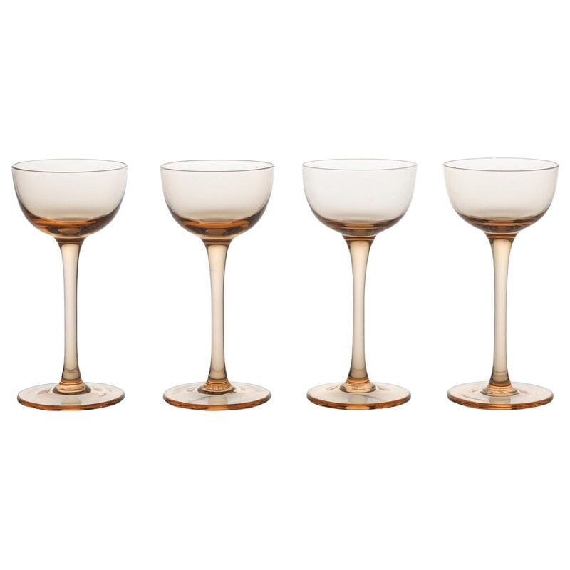 Host liqueur glasses by ferm LIVING #set of 4, blush #