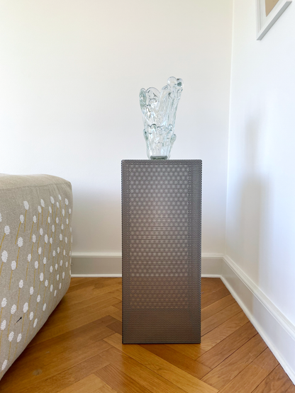 Venti Platform side table, galvanized