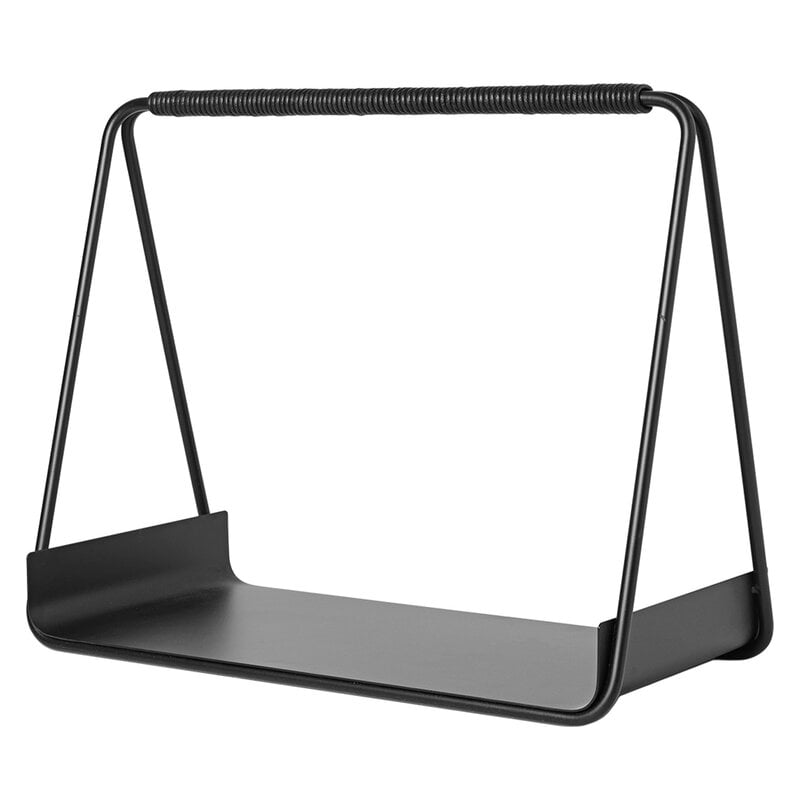 Port wood basket by ferm LIVING #black #