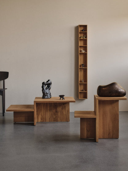Distinct side table, natural oiled oak