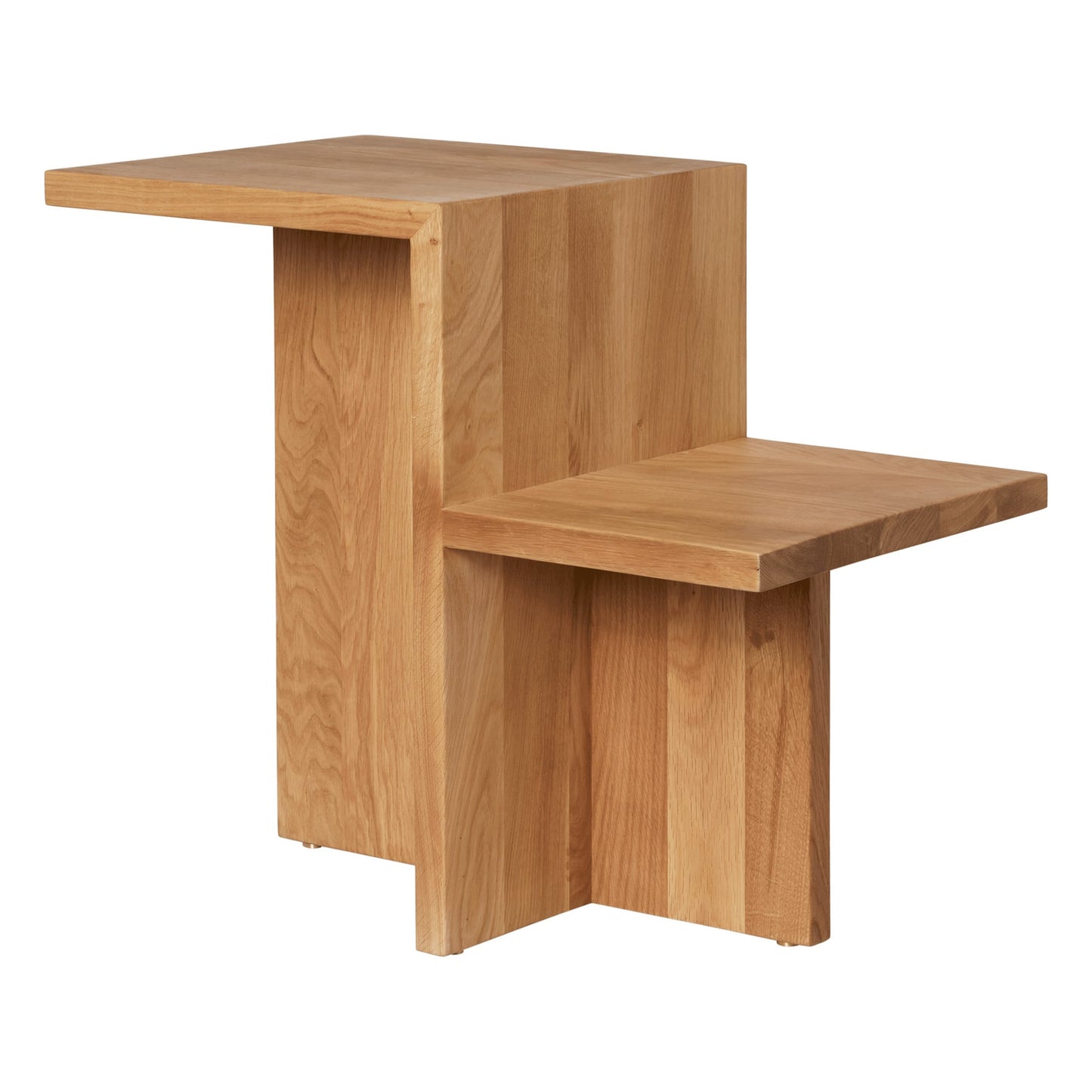 Distinct side table, natural oiled oak