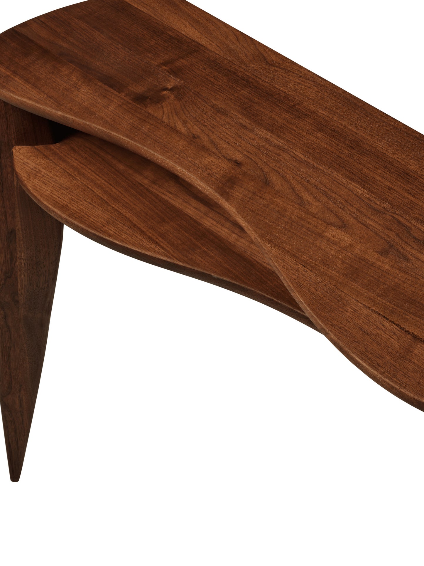 Feve console table, walnut