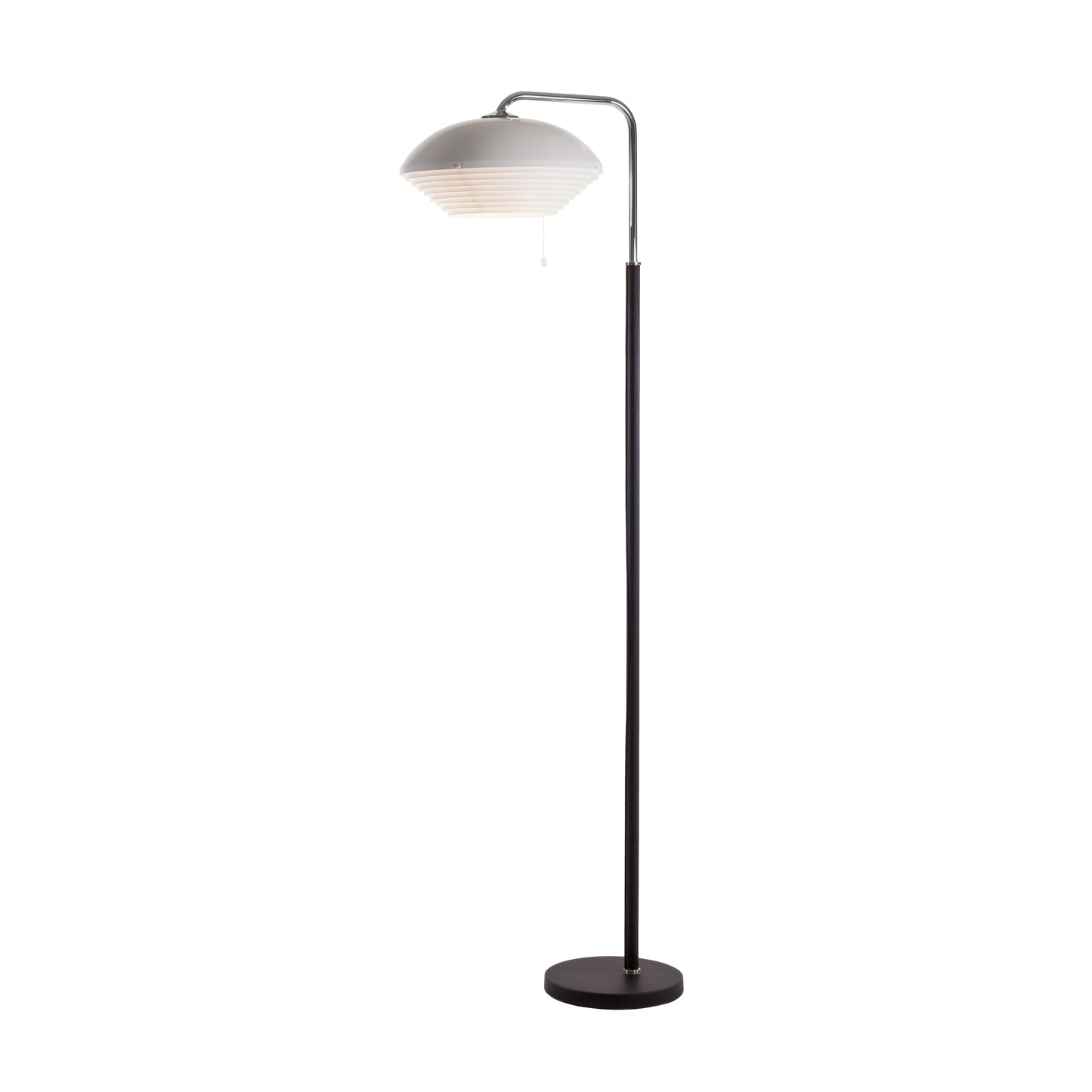 Artek Floor Light A811 — white/nickel plated brass