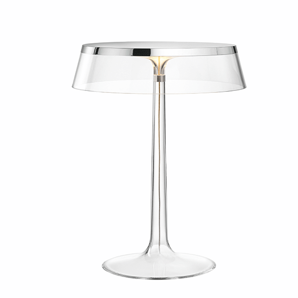 Bon Jour Table Lamp by Flos #Chrome / Transparent