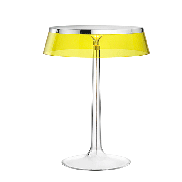 Bon Jour Table Lamp by Flos #Chrome / Yellow