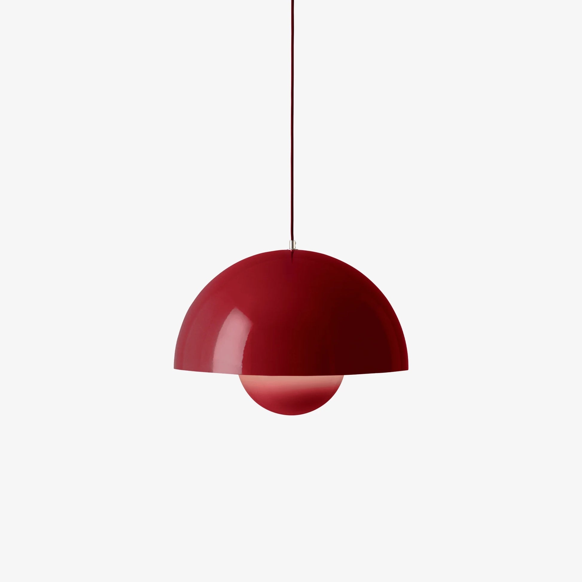 Flowerpot Pendant Lamp Vp2 by &Tradition #Vermillion Red