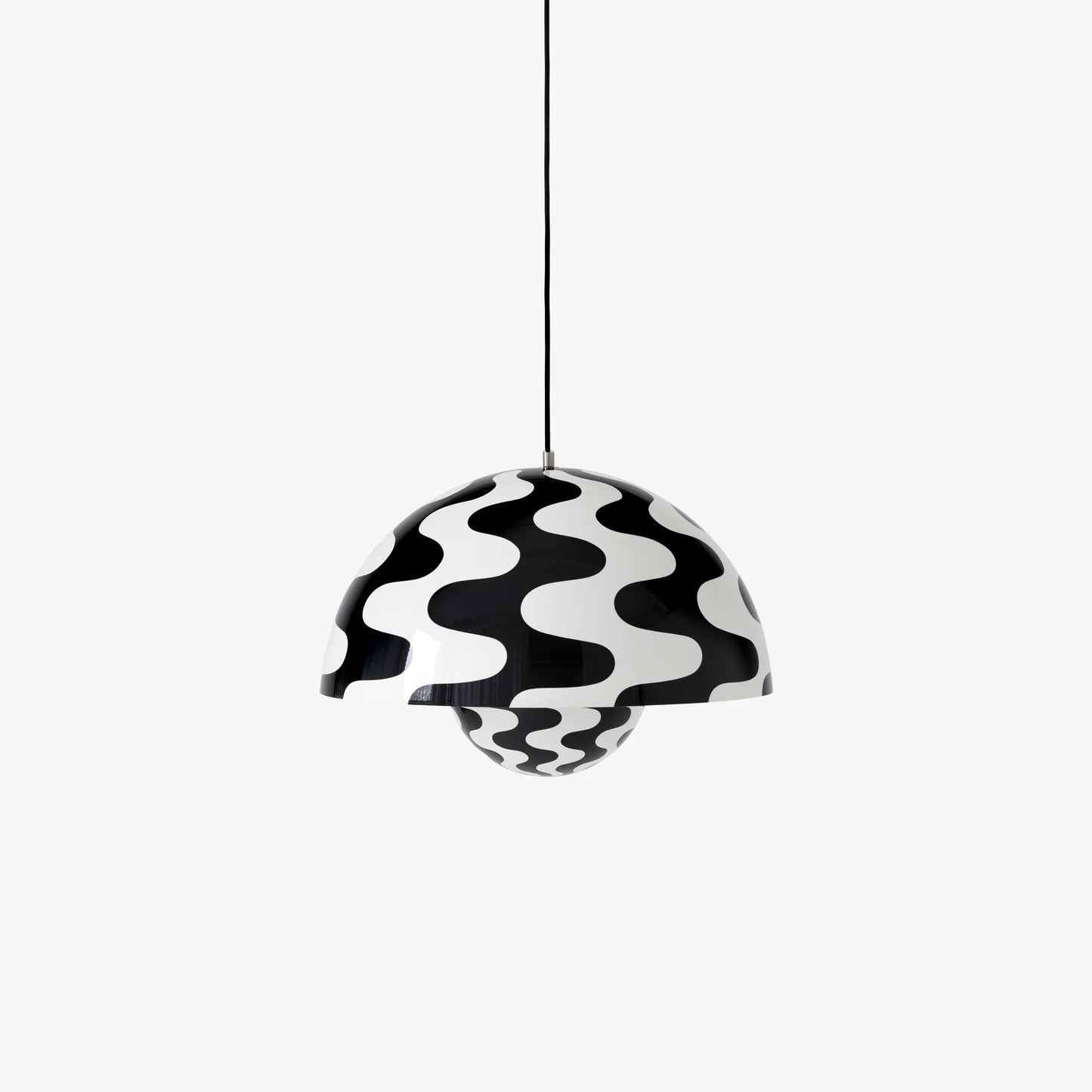 Flowerpot Pendant Lamp Vp2 by &Tradition #Black & White Pattern