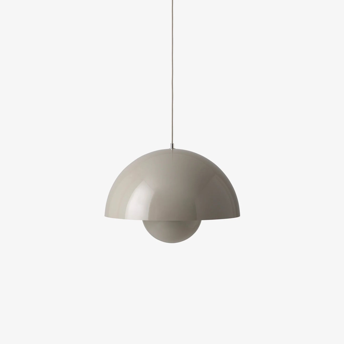 Flowerpot Pendant Lamp Vp2 by &Tradition #Grey Beige