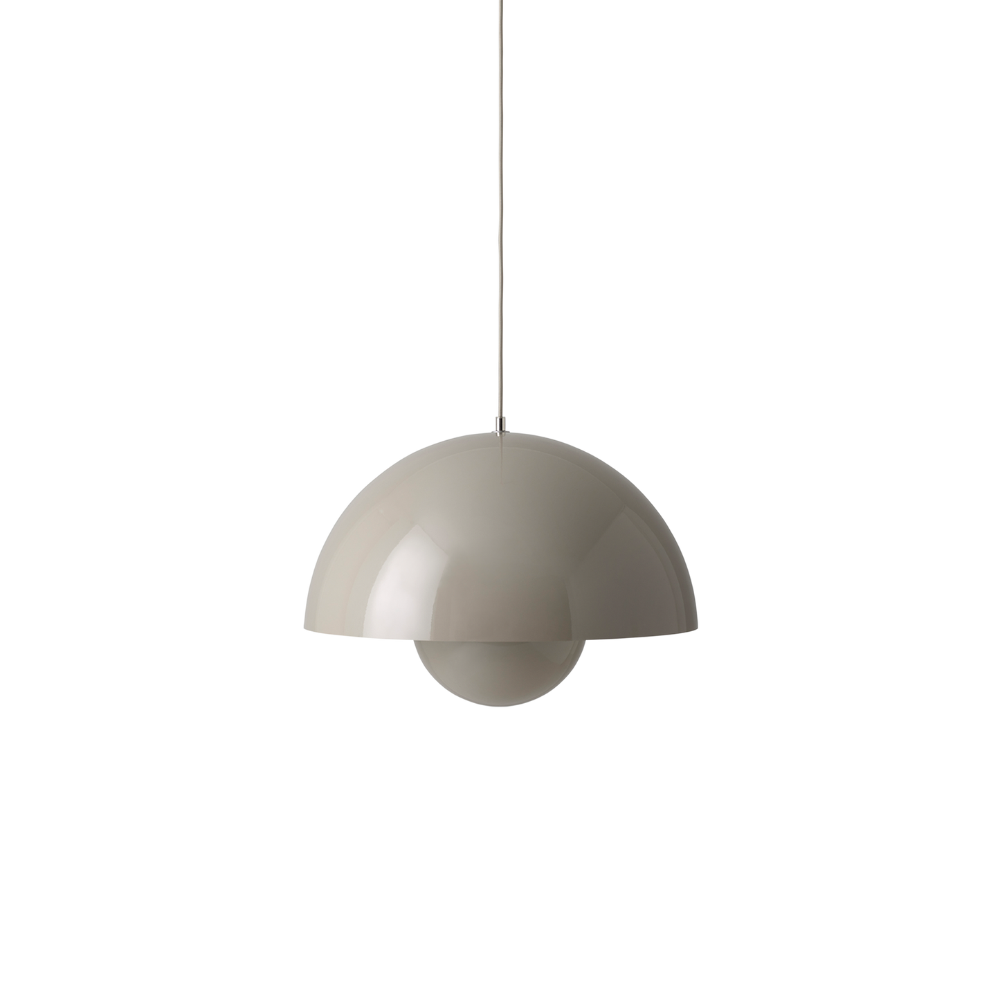 Flowerpot VP2 Pendant Lamp by &tradition #Grey/Beige