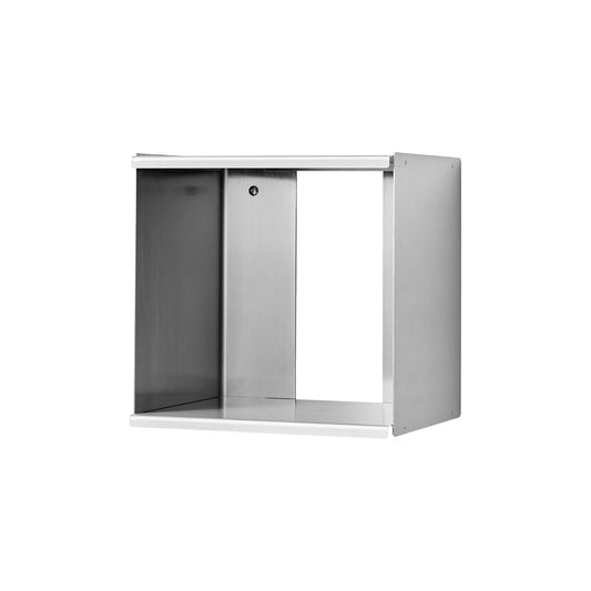 Taper Cube Box shelf, 34 x 35 cm, stainless steel