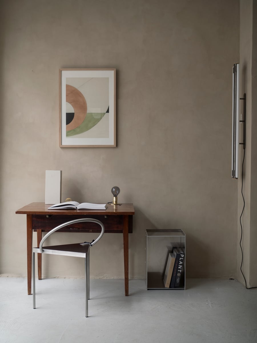 Rivet Box table, aluminium