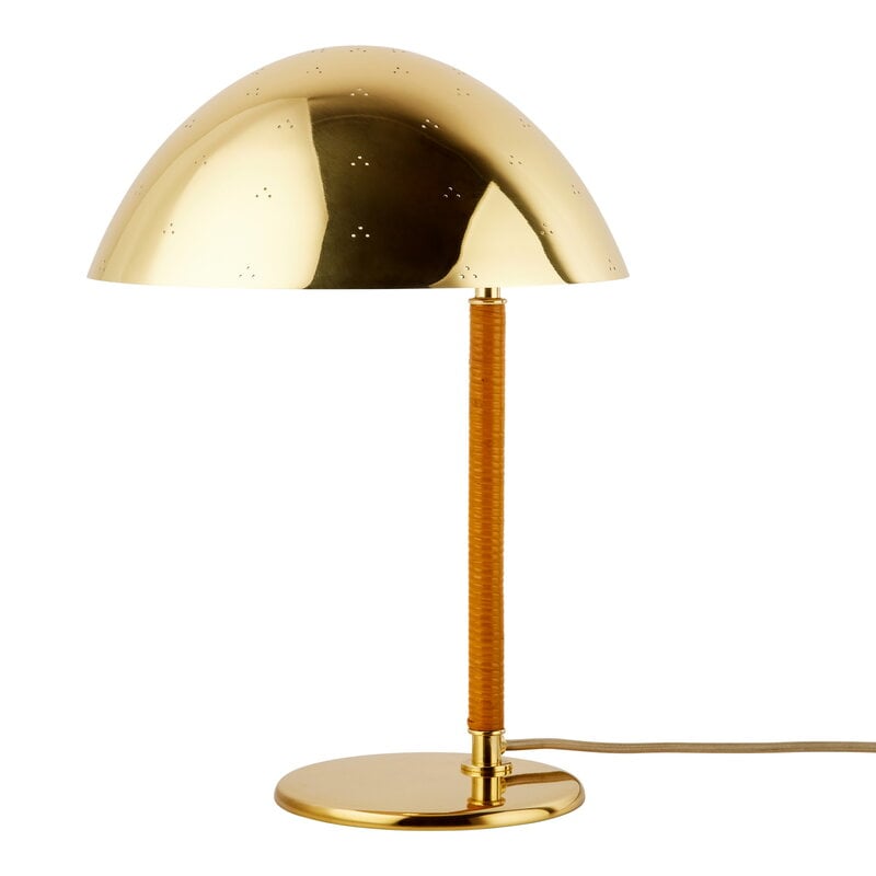 Tynell 9209 table lamp by GUBI #brass - rattan #