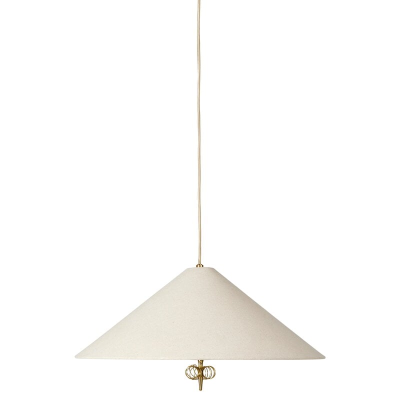 Tynell 1967 pendant by GUBI #56 cm, brass - canvas #