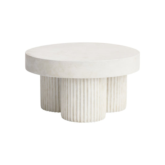 Gear coffee table, 37 x 70 cm, chalk
