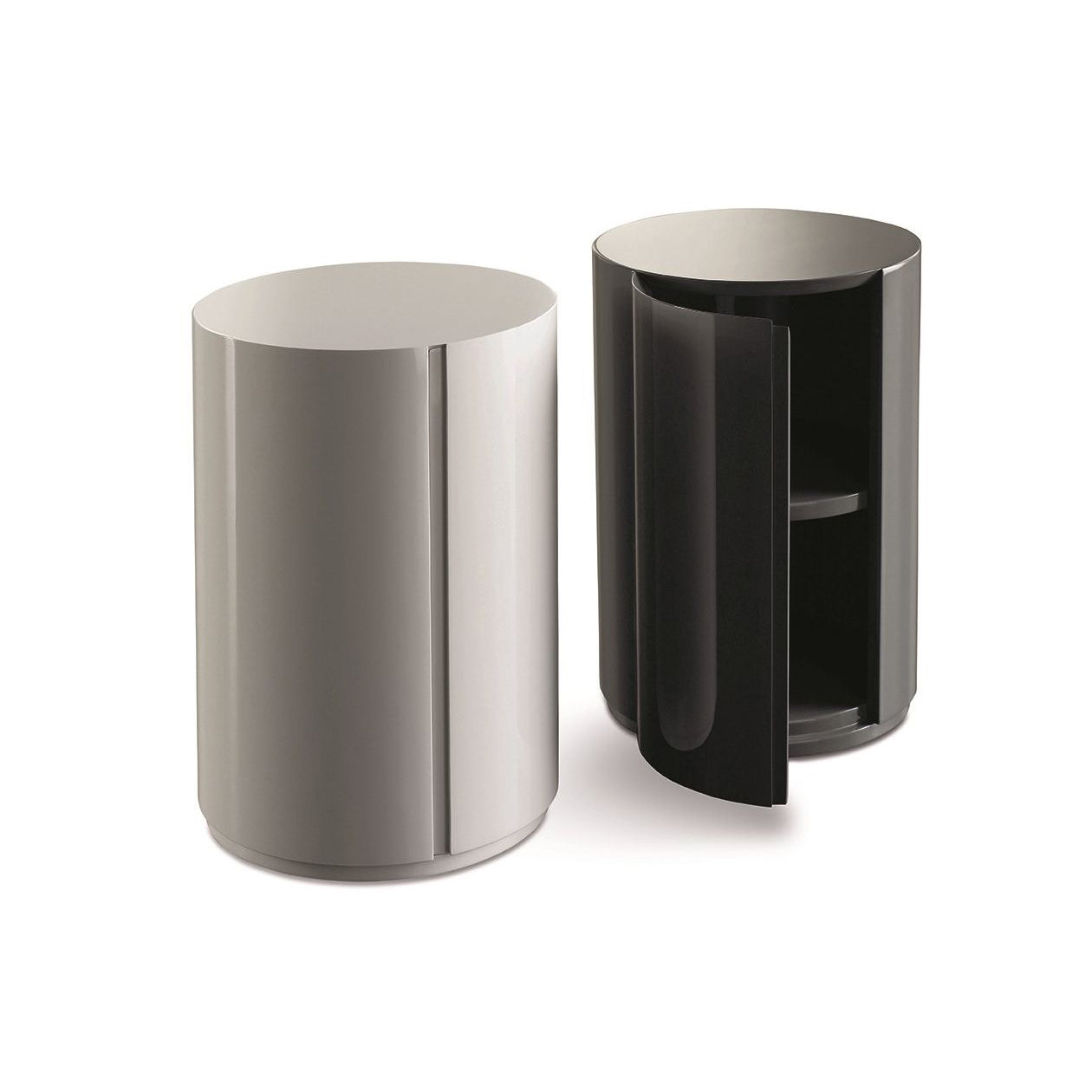 Gong Due - Wooden Bedside Table by Meridiani