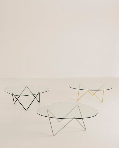 Pedrera coffee table, brass
