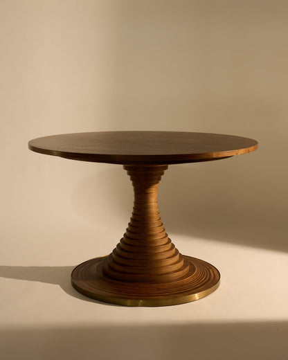Tavolo a Dischi dining table, 120 cm, walnut
