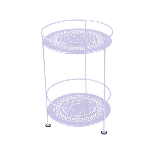 Guinguette Side Table With Perforated Double Top by Fermob #MARSHMALLOW