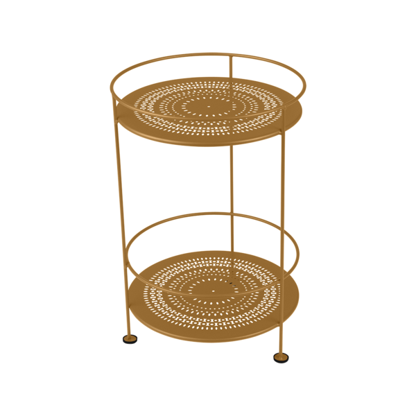 Guinguette Side Table With Perforated Double Top by Fermob #GINGERBREAD