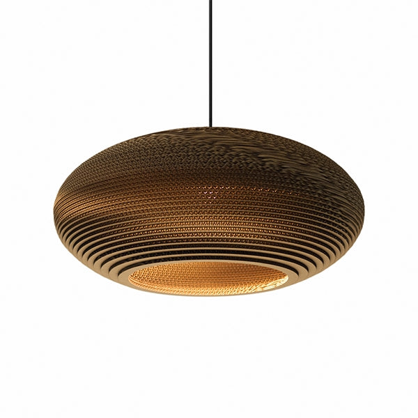 Scraplight Disc 24 Pendant Lamp Large by Graypants #Cardboard