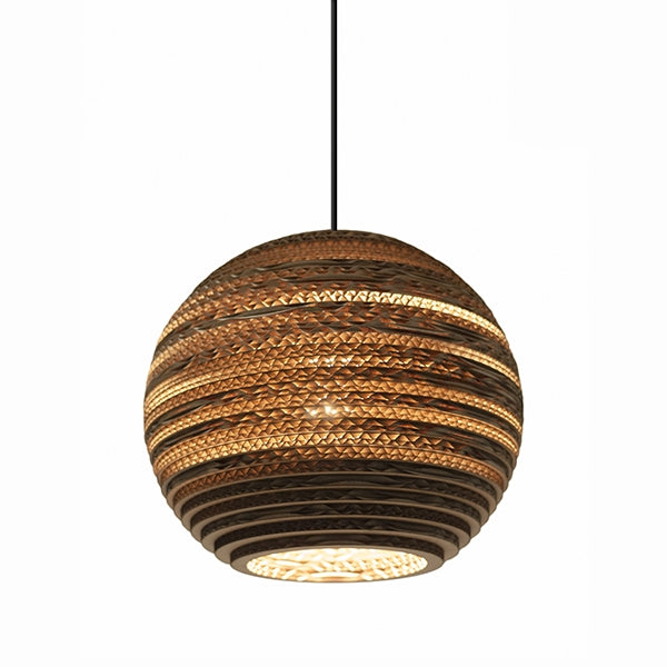 Scraplight Moon 10 Pendant Lamp Light Small by Graypants #Cardboard