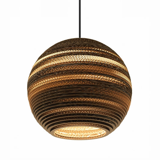 Scraplight Moon 14 Pendant Lamp Medium by Graypants #Cardboard