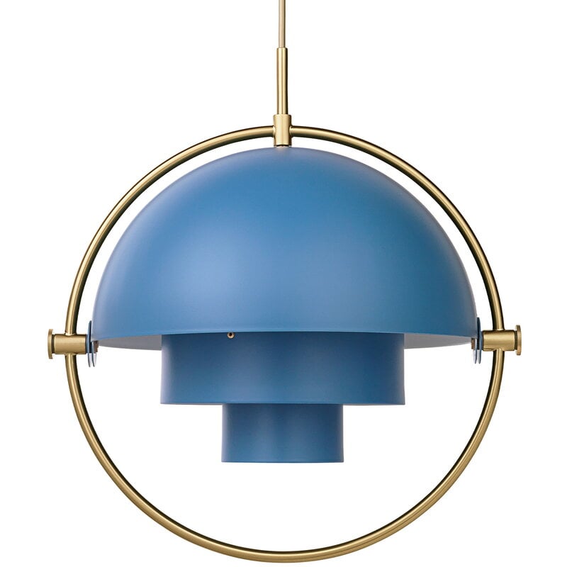 Multi-Lite pendant by GUBI #brass - blue #