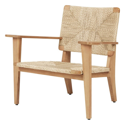 F-Chair Outdoor lounge chair by GUBI #natural - teak #