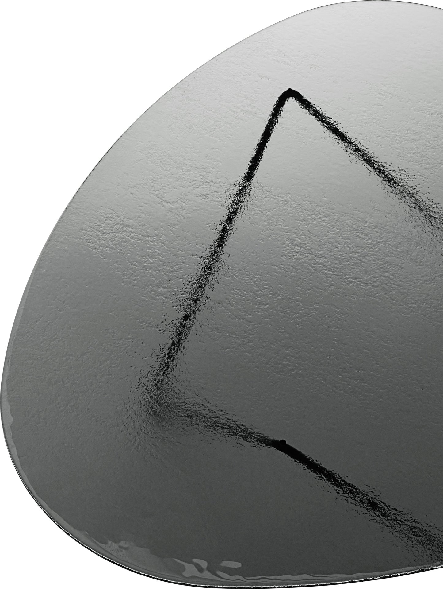 Pedrera coffee table, black - smoke structured glass