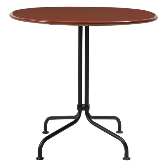Carmel Bistro dining table, 75 x 75 cm, black - rock red
