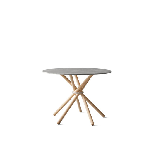 Eberhart Hector 105 Dining Table Light Concrete/Light Oak