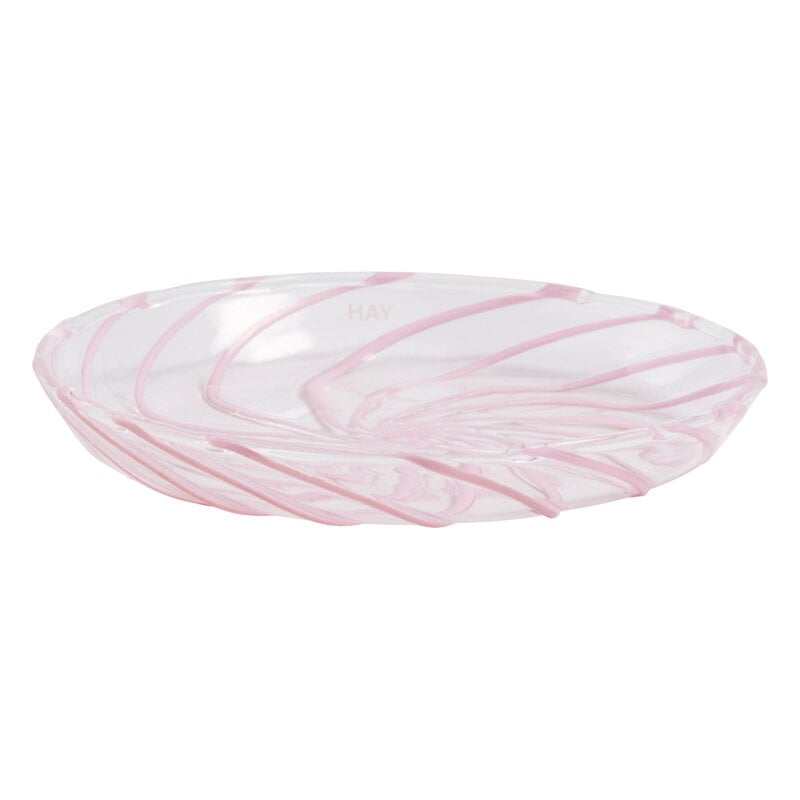Spin saucer by HAY #2 pcs, clear - pink #
