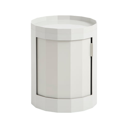 Facet cabinet incl. feet and castors, low, misty grey