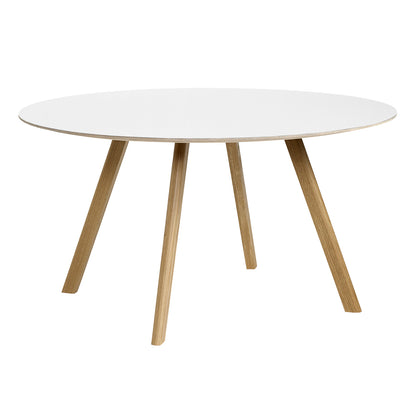 CPH25 2.0 table, 140 cm, lacquered oak - white laminate