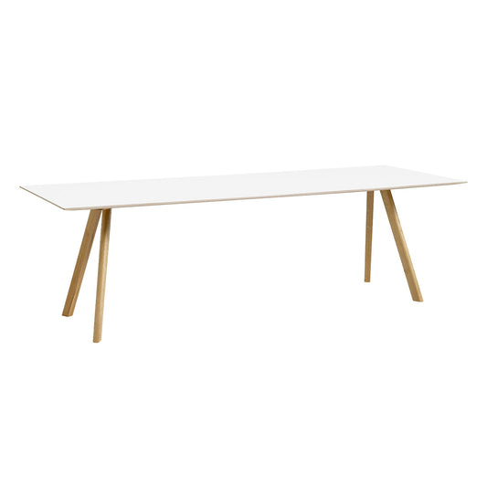 CPH30 2.0 table, 250 x 90 cm, lacquered oak - white laminate