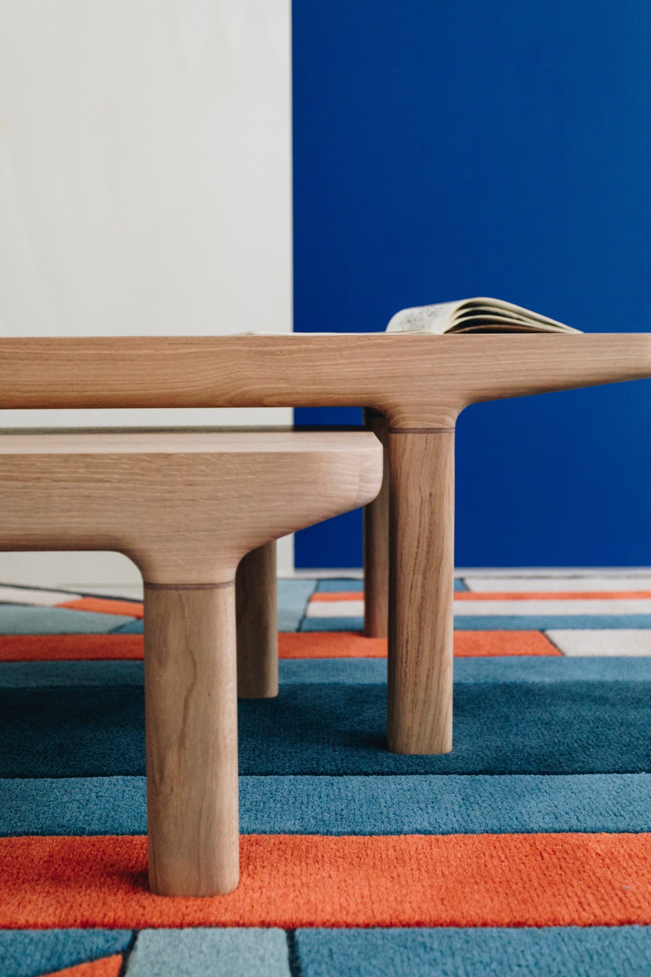 Camille L29 coffee table, natural oak