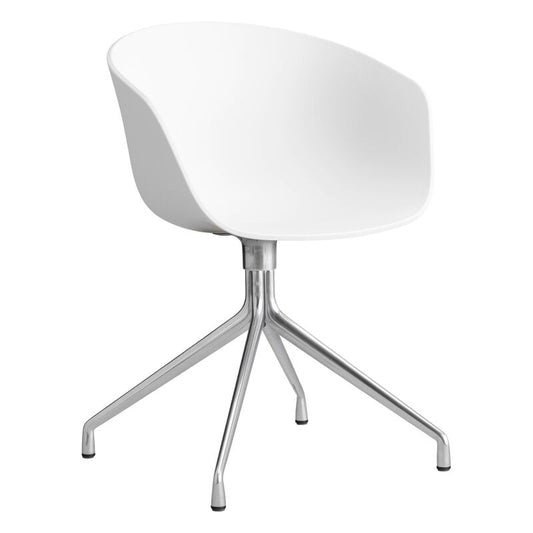 About a Chair AAC20 by HAY #white 2.0 - polished aluminium #