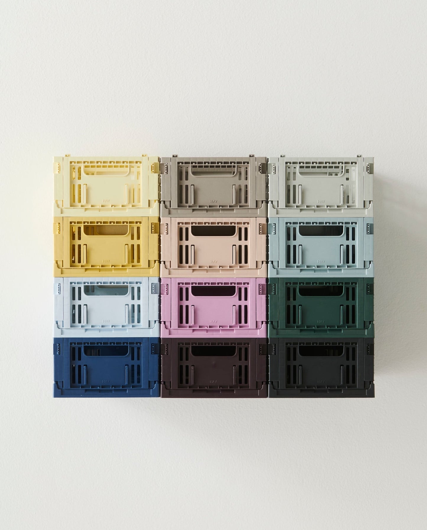 Colour Crate Mini, recycled plastic, 2 pcs, powder