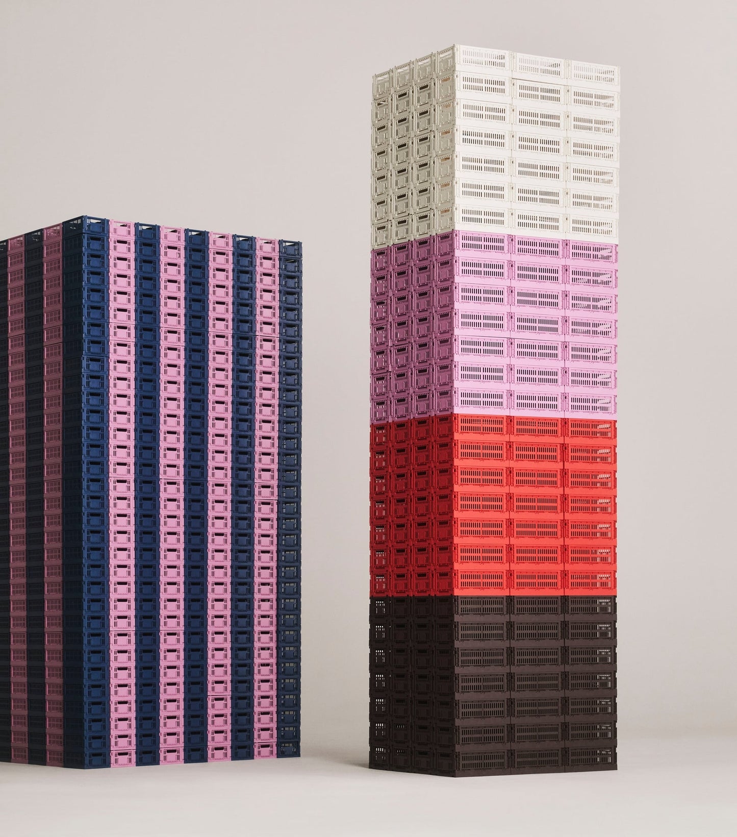 Colour Crate, S, recycled plastic, bordeaux