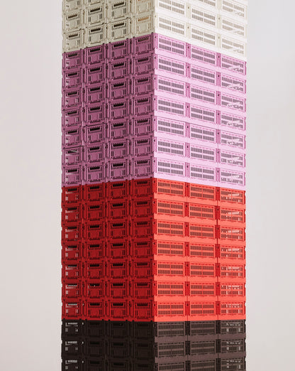Colour Crate, S, recycled plastic, bordeaux