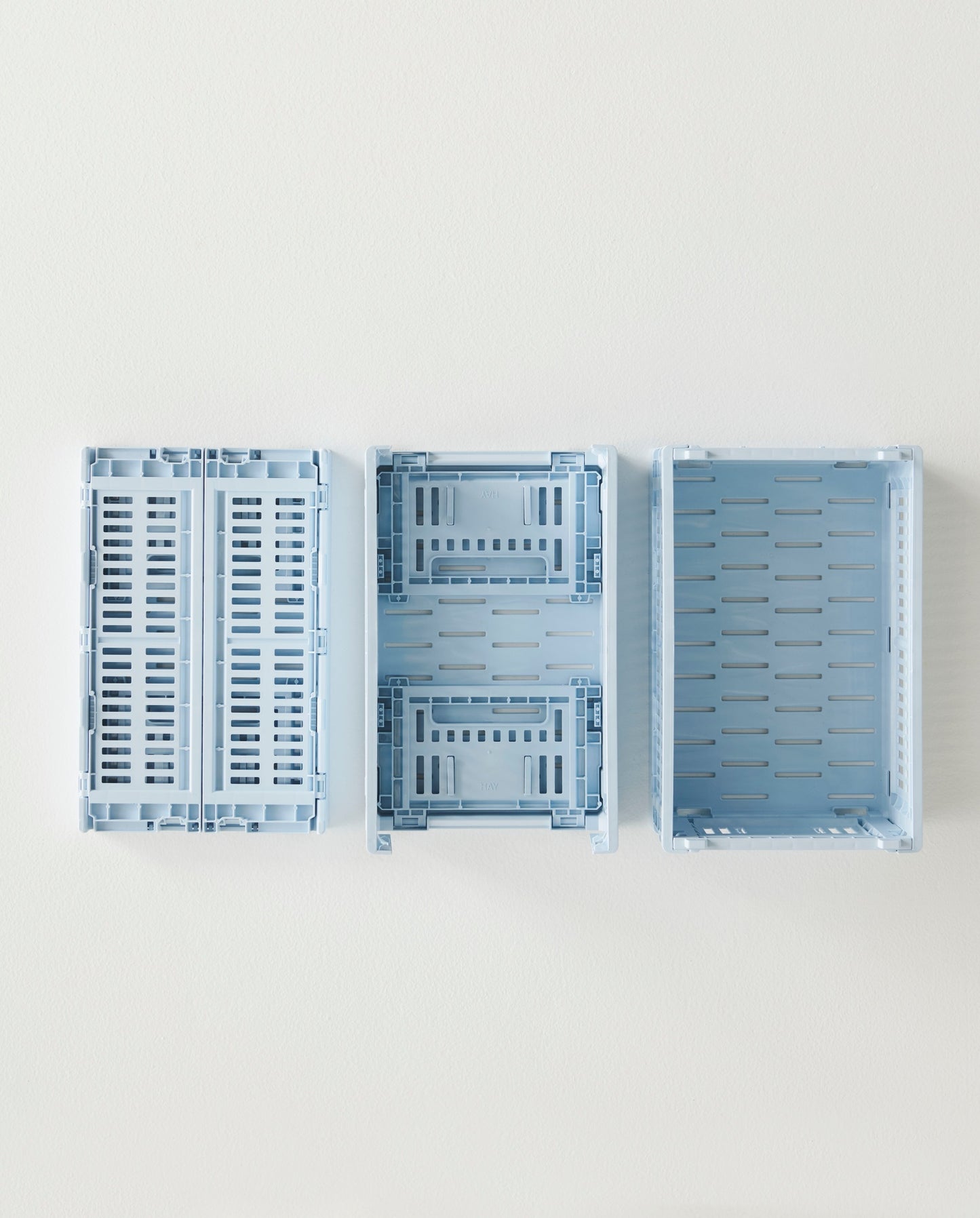 Colour Crate, S, recycled plastic, soft blue