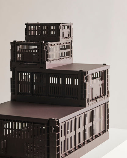 Colour Crate, M, recycled plastic, bordeaux