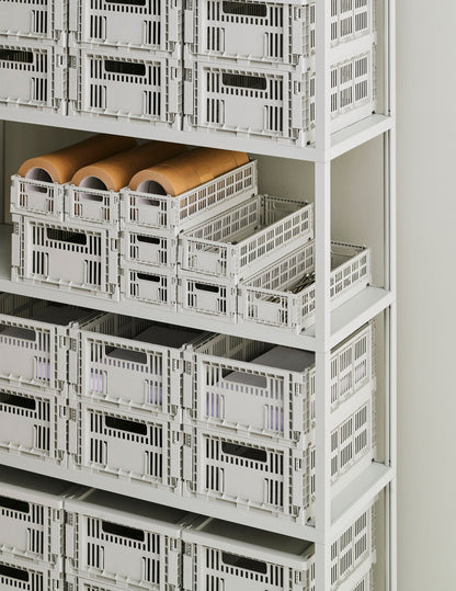 Colour Crate Mini, Oblong, recycled plastic, grey