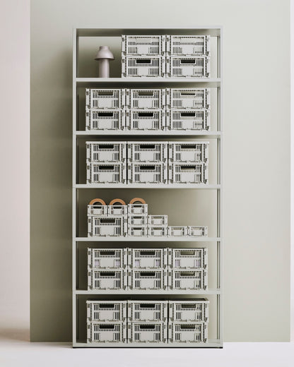 Colour Crate Mini, Oblong, recycled plastic, grey