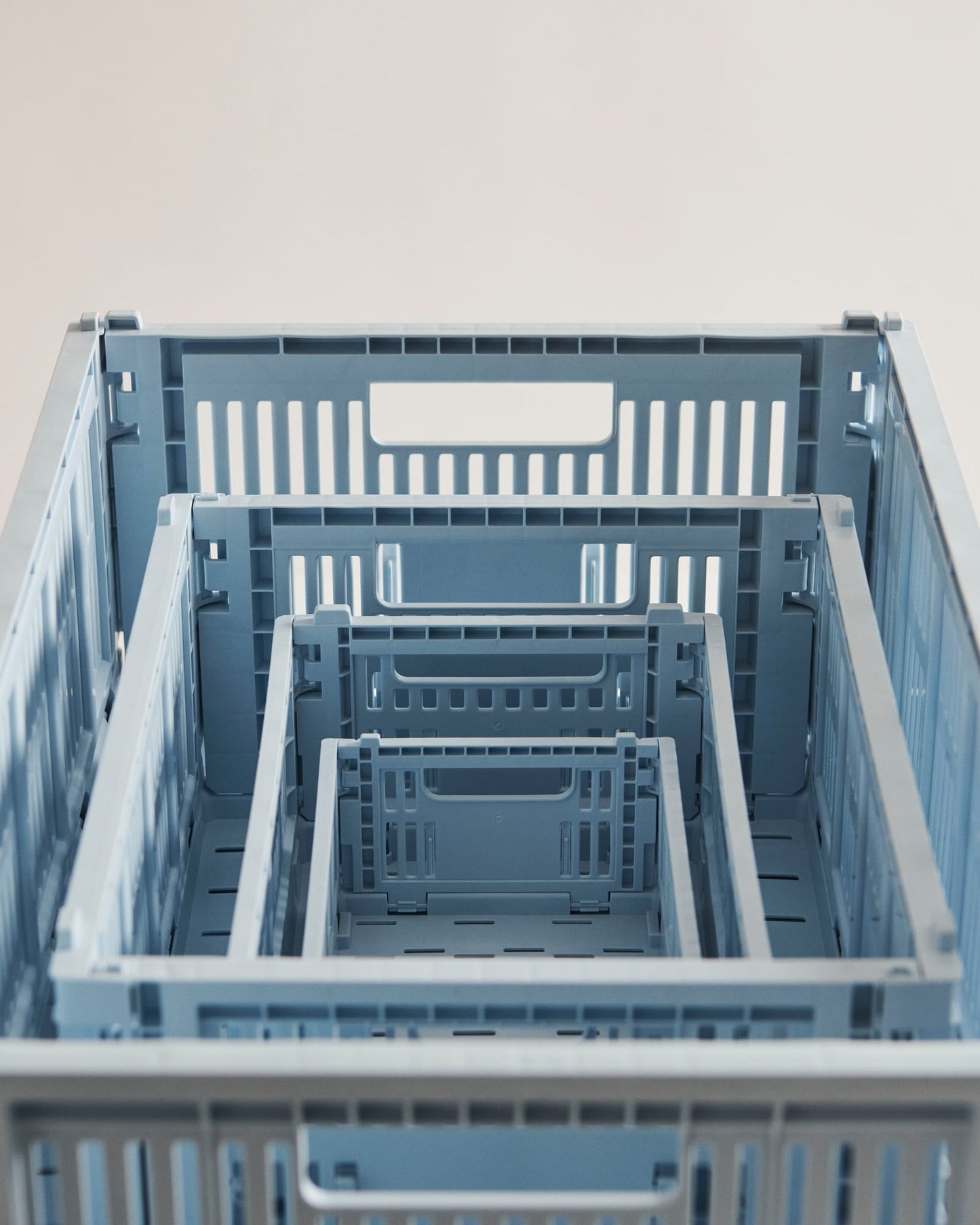 Colour Crate Mini, recycled plastic, 2 pcs, soft blue