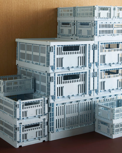 Colour Crate Mini, recycled plastic, 2 pcs, soft blue
